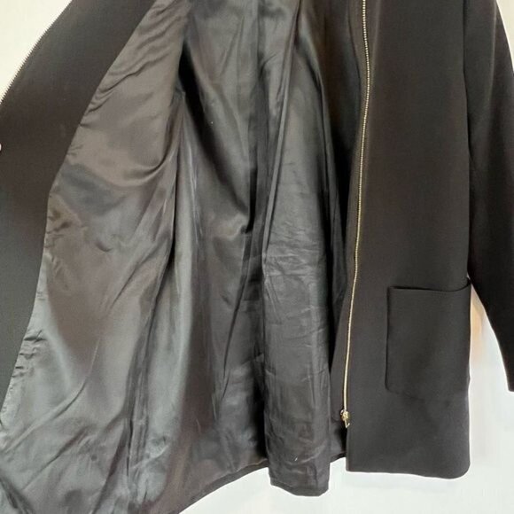 H&M Workwear Women’s Size 6 Black Full Zip Jacket Coat Professional Chic - Picture 11 of 12